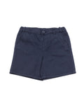 Cross Pocket Cotton Shorts - Navy Blue