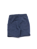 Cross Pocket Elastic Waist Hosiery Shorts - Blue