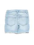 Mild Distressed  Denim Shorts - Blue