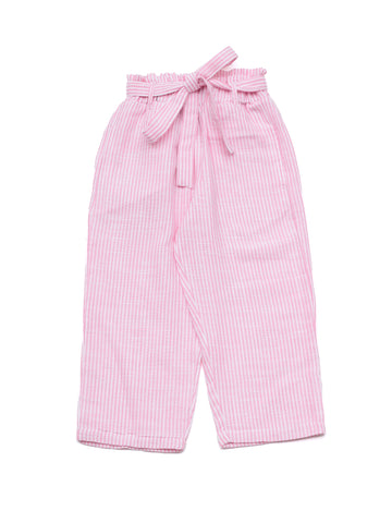 Striped Ankle Length Palazzo - Pink