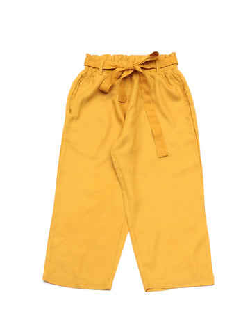 Ankle Length Palazzo - Mustard