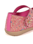 Mary Jane's Belle with Applique Detail - Deep Pink