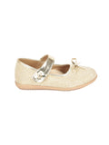 Mary Jane's Belle with Applique Detail - Gold