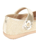 Mary Jane's Belle with Applique Detail - Gold
