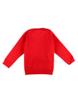 Red Round Super Star Sweatshirt