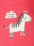 Deep Pink Zebra Print Sweatshirt