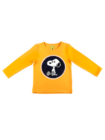 Orange Snoopy Sweatshirt
