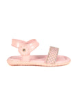 Sandals With Velcro Closure - Pink