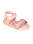 Sandals With Velcro Closure - Pink