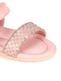 Sandals With Velcro Closure - Pink