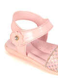 Sandals With Velcro Closure - Pink