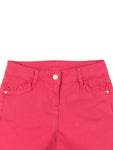 Mild Distressed Denim Shorts - Red