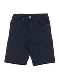 5 Pocket Stretchable Denim Shorts - Navy Blue