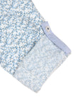 Floral Print Cotton Shirt - Blue
