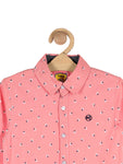 Printed Cotton Shirt - Deep Pink