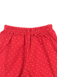 Polka Dot top With Shorts - Red