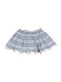 Stripe Printed Skirts - Blue
