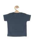 Printed Tshirt With Shorts - Navy Blue