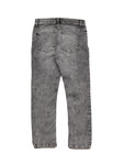 Distressed Straight Fit Jeans - Grey