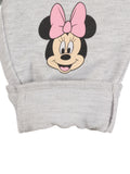 Minnie Mouse Printed Elastic Waist Track Bottoms - Grey
