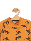 Animal Print Sweatshirt - Mustard