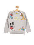Mickey Printed Sweatshirt - Grey