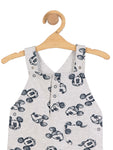 Mickey Mouse Print Romper - Grey