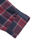 Check Shirt With Attached Tshirt - Maroon