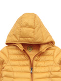 Front Open Polyfil Hooded Jacket - Yellow
