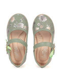 Mary Jane's Belle With Applique Detail - Green