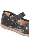 Mary Jane's Belle With Applique Detail - Black