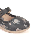 Mary Jane's Belle With Applique Detail - Black