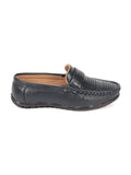 Perforated Slip On Loafers - Blue