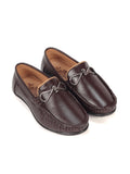Solid Slip On Loafers - Brown