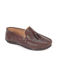 Perforated Slip On Loafers - Brown