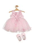 Butterfly Infant Frock - Pink