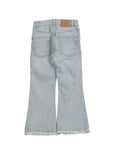 High Distressed Boot Cut Jeans - Blue