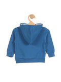 Mickey Mouse Print Hooded Sweatshirt - Blue