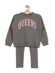 Queens Printed Track Suit - Grey