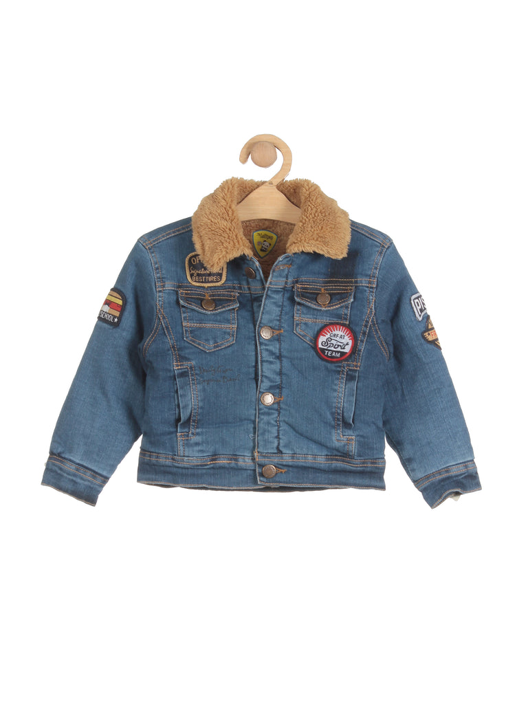 Buy Toddler Baby Boys Girls Denim Jacket Kids Button Jeans Jacket Top Coat  Outerwear (Blue, 12-18 Months) at Amazon.in