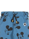 Mickey Mouse Print Track Bottoms - Blue