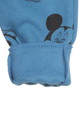 Mickey Mouse Print Track Bottoms - Blue