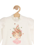 Doll Printed Full Top - White
