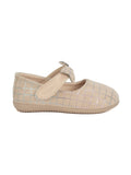 Mary Jane's Belle with Applique Detail - Beige