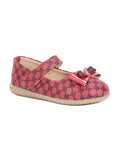 Mary Jane's Belle with Applique Detail - Red