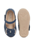 Mary Jane's Belle with Applique Detail - Blue