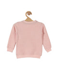 Mickey Mouse Print Round Neck Sweatshirt - Pink