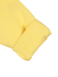 Cat Print Round Neck Sweatshirt - Yellow