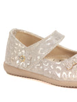 Mary Jane's Belle with Applique Detail - Silver