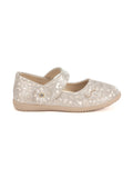 Mary Jane's Belle with Applique Detail - Silver